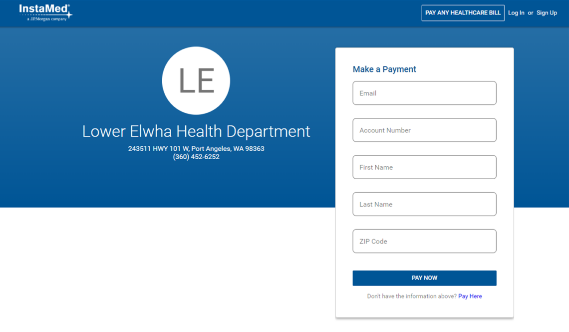 Portals Lower Elwha Health Department